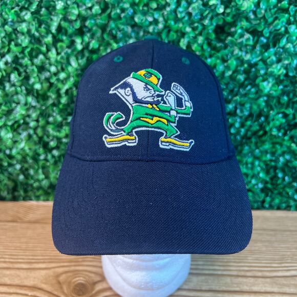 Notre Dame Fighting Irish 100% Wool Fitted Hat Cap Size 7 1/4 - Picture 1 of 8